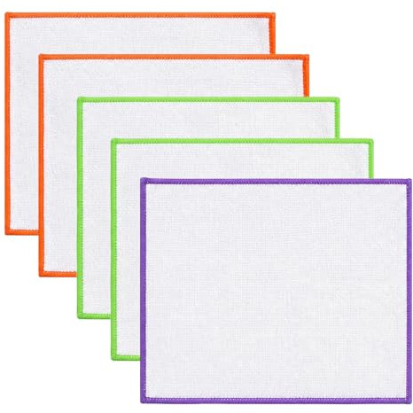 Duronge 5 panni in bambù per la pulizia, a doppio strato, in bambù, 18 x 23 cm, riutilizzabili, lavabili, per cucina, bagno, casa, panno in bambù
