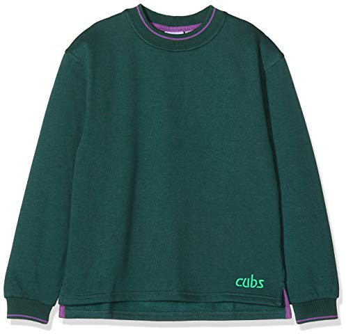 Cub Tipped Boy's Sweatshirt Bottle Green C26IN