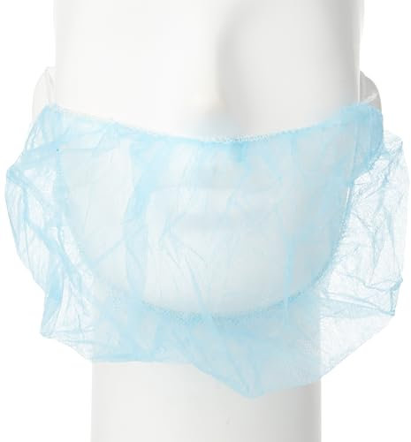 Silverline Einweg-Bartnetze, 100er-Package, 100 Stück, blue, 356861