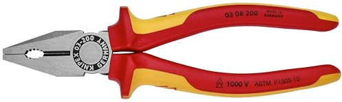 KNIPEX - 03 08 200 SBA Tools - Combination Pliers, 1000V Insulated (0308200SBA)