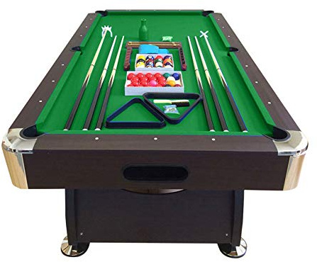 TAVOLO DA BILIARDO 8 piedi - misura di gioco 220 x 110 cm + ACCESSORI PER CARAMBOLA - SNOOKER VERDE billiard table Modello Vintage Verde