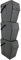 Set de 3 cubos de basura KEDEN SORTIBOX para reciclado, gris, volumen 3x25L