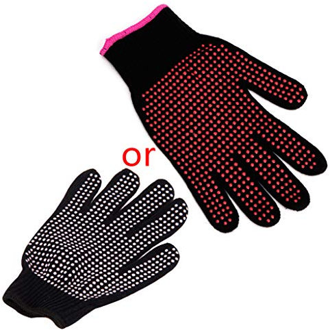 AIUII Guanti invernali 1 PC Raddrizzatore per capelli Curling Tong Barbiere Guanti resistenti al calore