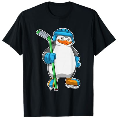 Pingüino Hockey sobre hielo Palo de hockey sobre hielo Camiseta