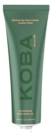 KOBA Bottom Up Foot Cream - Moisturizer for Women & Men - Hydrating - Normal to Very Dry Skin - Zesty, Woody, & Spicy Fragrance - Natural - Vegan - Shea Butter - Safou Oil - Sweet Almond Oil (100 ml)