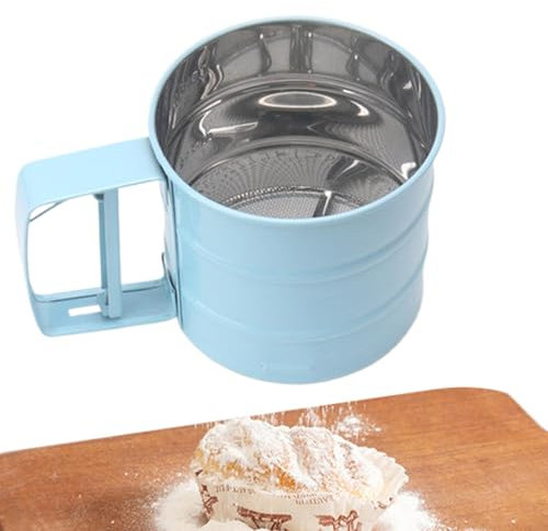 Colino per zucchero a velo – Colino per matcha a maglia fine, spargitore portatile per farina, bicchiere, colino in polvere, per dolci, casa, ristoranti e caffè