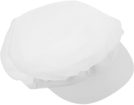 Homoyoyo Weißer Kochmütze Unisex Aus Polyester Baumwolle Atmungsaktive Langlebige Haarnetz Arbeitsmütze Für Küche Und Gastronomie Ölresistent Leicht Zu Reinigen Professionelle Mütze
