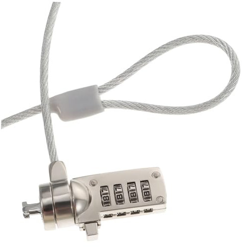 HOMSFOU 1.8m Kabel Schloss Stelligem Passwort Sicherheitsschloss Für Laptop Desktop Und Dockingstation Verdicktes Materialkabel Einfach Zu Bedienen Geeignet Für Heimgebrauch