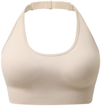 MsAnya Halter Bra Adjustable Bralette for Women Crop Top Longline Gym Sports Yoga Workout