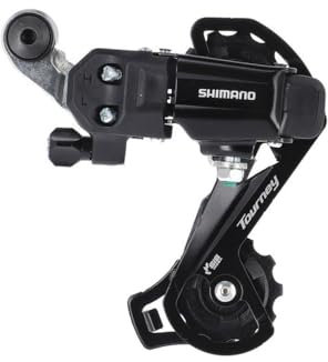 SHIMANO Herren RDTY200 Schaltwerk, Schwarz, Langer Käfig