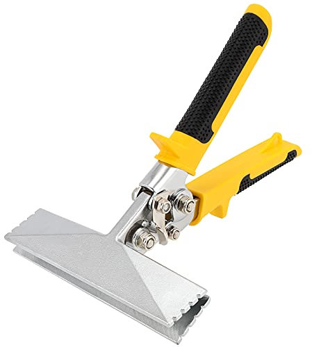 KOOMEDA 6 Inches Sheet Metal Hand Seamer, Straight Metal Seamer, Straight Jaw Bending Pliers with Non-Slip Handles for Bending, Seaming, and Flattening Metal Sheet