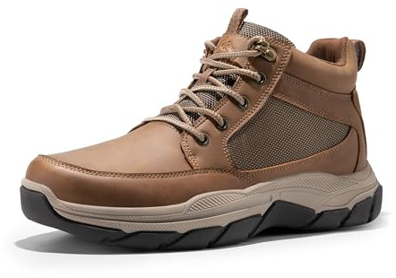 NORTIV 8 Men's Hiking Boots Lightweight Fashion Casual Chukka Ankle Boots Elevation,Size 11,Light Brown,SNHB2411M
