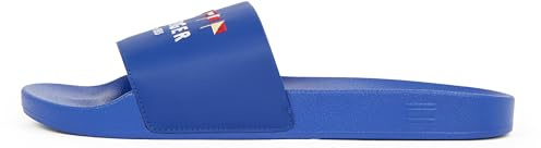 Tommy Hilfiger Uomo Scarpe da Mare Flags con Logo, Blu (Wedge Blue), 41