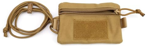 HJIAMA Sacoche Outils Ceinture, Nylon Ceinture à Outils avec Lanière, Ceinture Porte Outil Marron Clair, Sac de Ceinture pour Ranger Monnaie, Clés, Gadgets
