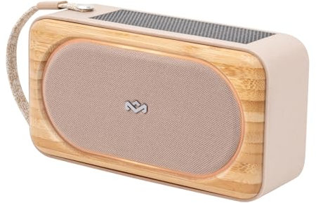 Marley Roots Solaire Enceinte Bluetooth - Petite Enceinte Bluetooth Portable pour Voyage & Exterieur, Waterproof IP67, 14h De Musique - Haut Parleur sans Fil pour Smartphone, Crème