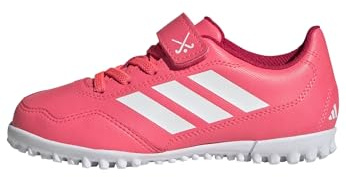 adidas Unisex Kids Hockey Youngstar Rise Cf C Shoes, Solar Turbo/FTWR White/Pure Ruby, 1 UK