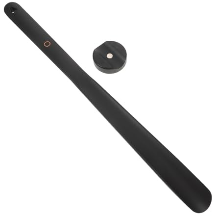 Ipetboom Calzador Magnético de Madera de 50 Cm Negro, Ayuda para Usar Zapatos sin Esfuerzo, Calzador Alto Portátil para Personas Mayores, Embarazadas y Viajes, Removedor de Botas Largas