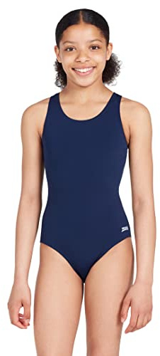 Zoggs Cottesloe Sportsback Maillot de bain pour fille, bleu marine, 14-15 ans