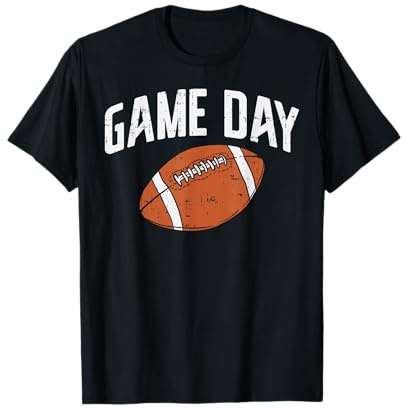 American Football Game Day Vintage Gridiron Sports Lover Fan T-Shirt