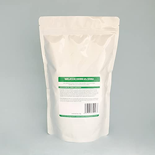 Quelato de Hierro 6% Fe-EDDHA orto orto 4,8%. Nutriente para Plantas. Hierro Quelatado. Evitar clórosis (1Kg)