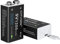 CITYORK 9 V Akku 1200 mAh (2er-Pack), PP3/MN1604/6F22/6LR61 USB Lithium Akku, mit Micro-USB-Ladeanschluss, geeignet für Rauchmelder, Gasherd, Gitarre, Tastatur und mehr