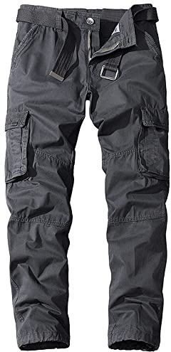 Digralne Pantaloni Cargo Militari Uomo in Cotone - Tattici, da Lavoro e Caccia Con Molte Tasche