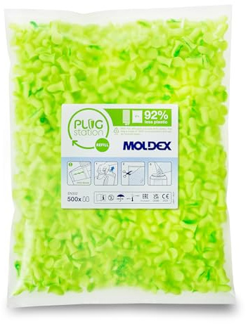Moldex Contour Small SNR 746301 Lot de 500 paires de bouchons d'oreille jetables Vert 35 dB