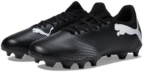 Puma, Men's, Future 7 Play Firm, Artificial Ground Soccer Cleat, Puma Black-Puma White, 12.5