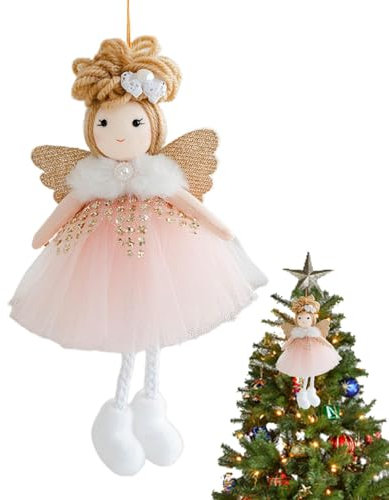 ETUCYNG del árbol de Navidad del ángel, Ornamento del árbol de Las Decoraciones de la Navidad - Colgante de muñeco de ángel con decoración navideña | Decoraciones para árboles de Navidad Adornos para