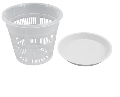 SPORTARC Vaso da fiori in plastica a trasmissione luminosa perfetto per osservare lo sviluppo delle piante (190 mm)