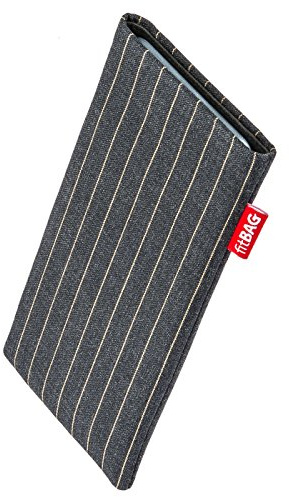 fitBAG Twist grå mobilväska för Samsung Galaxy S25 väska av nålremstyg med mikrofiberfoder | fodral med rengöringsfunktion | Tillverkad i Tyskland