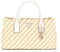 GUESS Simona Satchel Bag Natural/White