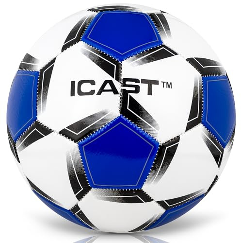 ICAST Kids Football Ball Size 5 - Lightweight, Durable Football for Young Players