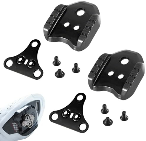 Adapter för cykelklossar 2 stycken, adapter för cykelpedaler kompatibel med Shimano SPD-klossadapter SM-SH41 klossar för cykelskor för landsvägscykel MTB-pedaler cykelpedaladapter klossomvandlare