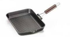 GRILL BISTECCHIERA CM. 25X35 MANICO PIEGHEVOLE