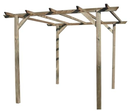 PERGOLA LIBERA IN PINO IMPREGNATO 300X300X250