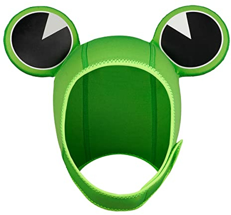 Wetsuit Hood Frog 3mm Neoprene Scuba Diving Hood for Men Women Children, Scuba Dive Cap Hat Thermal Surfing Hood with Flow Vent for Snorkeling Swimming Water Sports (Green)