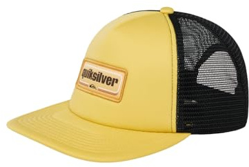 Quiksilver Gorra Trucker Slab Drifter para niños, Color Amarillo, Talla única