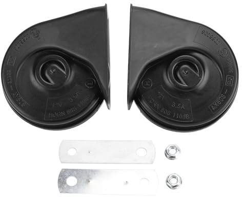 Corna Automobilistica 12v 110 DB Tromba Corno Super Rumoroso Corno Elettrico Ad Alto Tono Basso Veicolo Sostituzione Nera Moto