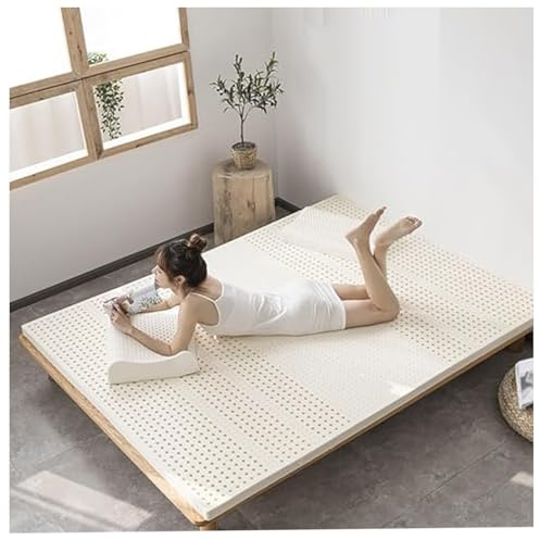 Surmatelas Ferme en Latex 100% Naturel – Durable Et Difficile À Plier, Surmatelas en Mousse À Mémoire De Forme, Matelas en Latex Naturel,2.5cm,60x190cm(23X75in)