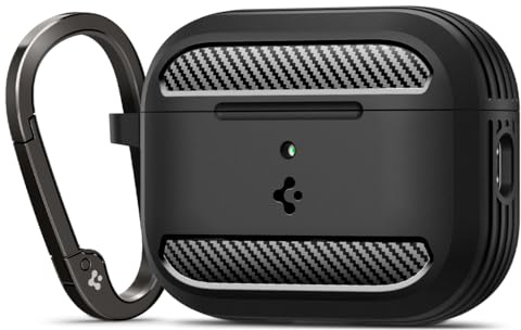 Spigen Rugged Armor Case Compatible with AirPods Pro 3 (2025) - Matte Black