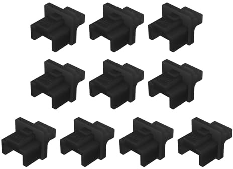 FANSHINUO Juego de 10 tapas protectoras de enchufe Ethernet RJ45 para laptop, computadora, router, conectores de conexión Ethernet