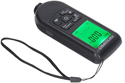 SENECESLI Car Coating Thickness Meter, Paint Thickness Coating Auto Car Paint Meter, 1um Resolution, 0 to 2000UM, for FE NFE, Manufacturing (Black)