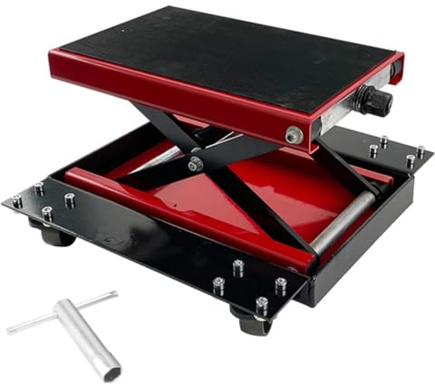 Elevador De Tijera, Gato For Motocicleta, Capacidad De 1,100 Libras, Elevador For Motocicletas De Servicio Pesado, Plataforma Ancha