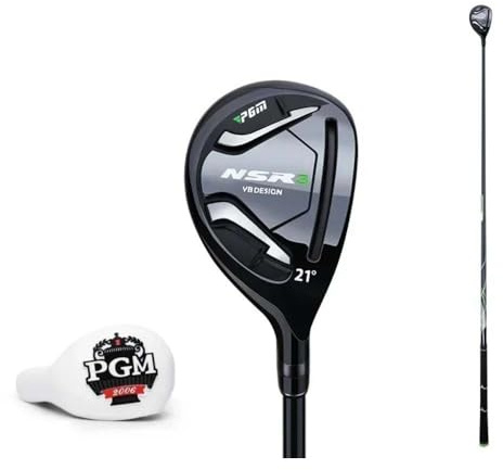 Club de golf en bois #1/3/5/hybride avec manche en graphite R/S pour droitier pour homme - Bois de parcours en fer hybride avec couvre-tête (noir, carbone hybride-S)