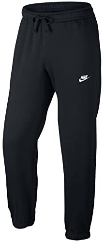 Nike Herren Jogger Fleece Club Trainingshose schwarz (Black/White), S