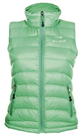HKM Girl's Extra Light Riding Vest, Green, 12/13 Years