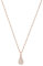 Amor Kette mit Anhänger 925 Sterling Silber Damen Halsschmuck, mit Kristallglas, 42 cm, Roséfarben, Kommt in Schmuck Geschenk Box,