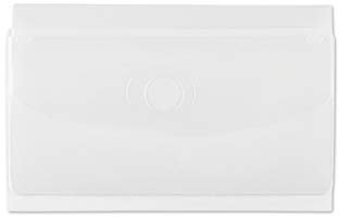 Visitenkartentaschen Visitenkartenhüllen mit Klappe 100 Stück - selbstklebend transparent 105x60mm BxH