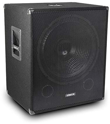 VONYX 18 Passive Subwoofer Speaker 1000W Deep Low Bass with Built-in Low-Pass Filter - Ideal for DJ, Disco, Club, Home Studio & Live Event Use